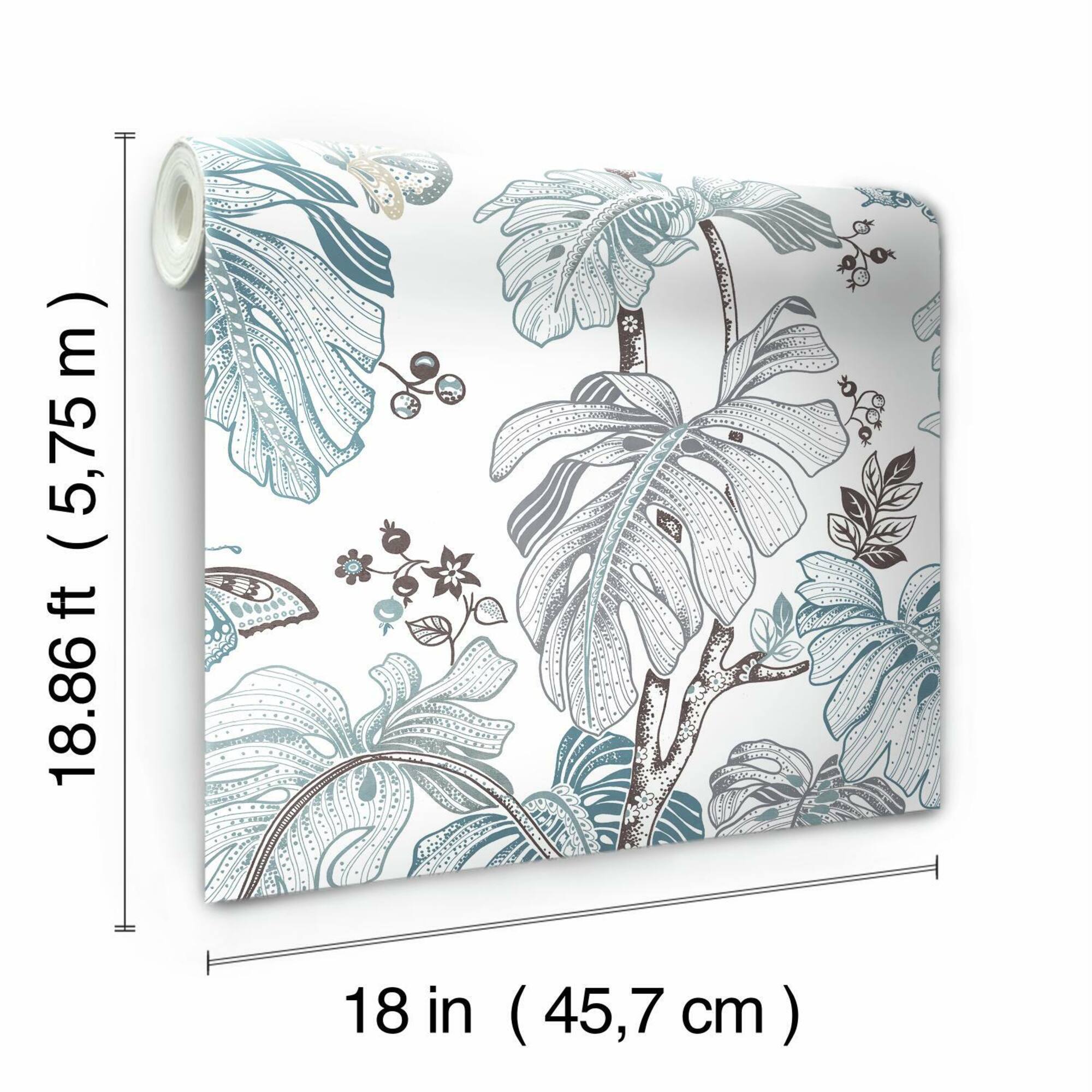 RoomMates Boho Palm Peel & Stick Wallpaper